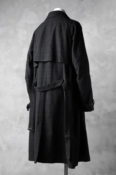 Load image into Gallery viewer, KLASICA DARK CHECK FR-US'40 COAT / WASH OUT MIX WEAVE (DARK CHECK)