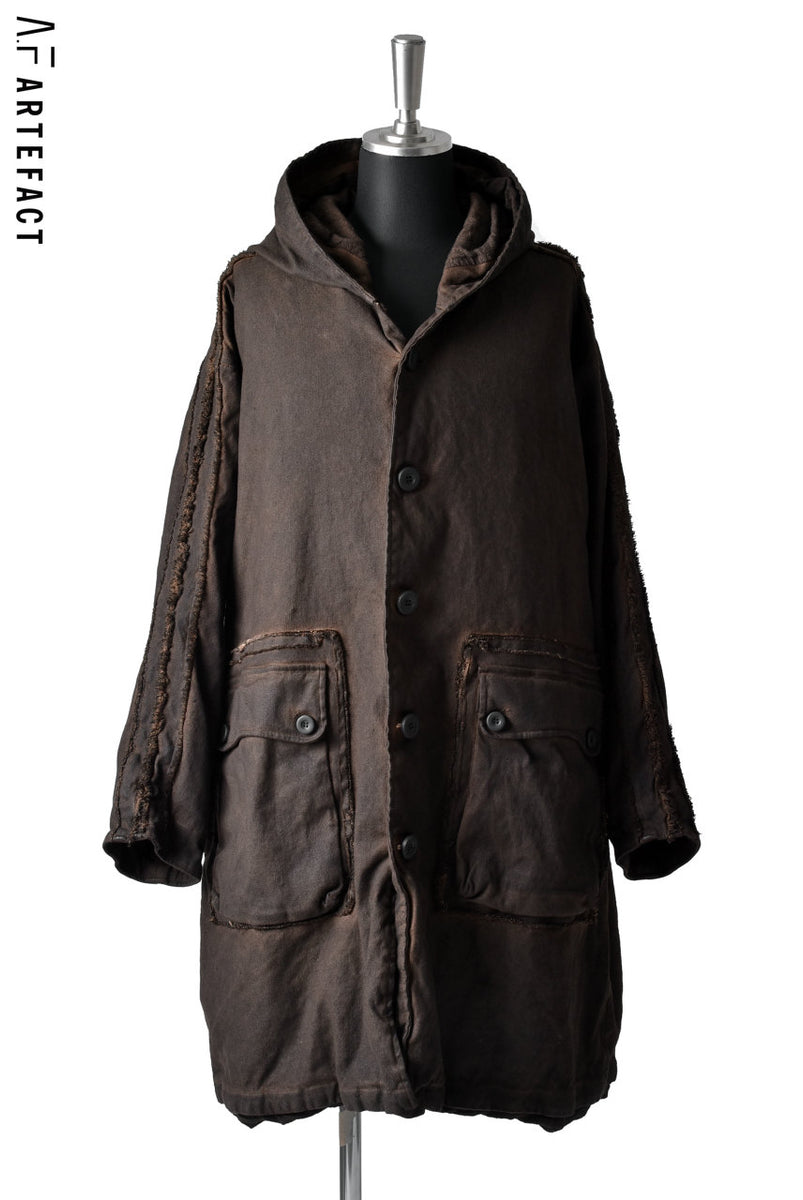 A.F ARTEFACT PERSIMMON DYED HOODIE COATの商品ページ | エーエフ ...