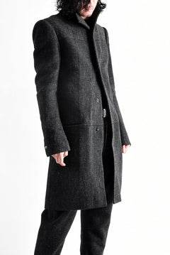 Load image into Gallery viewer, blackcrow standcollar tailorcoat (wool dark check)