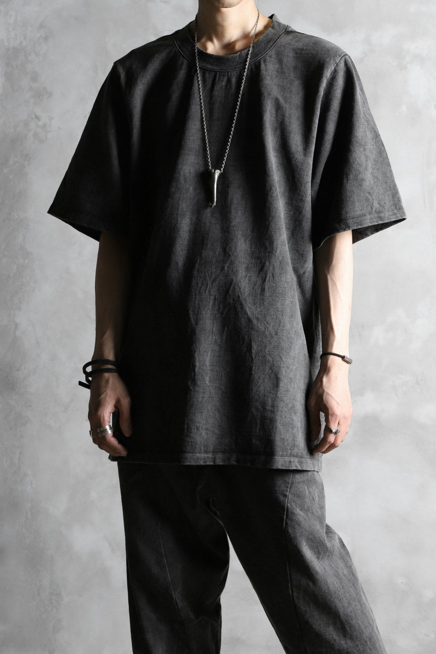 Load image into Gallery viewer, KLASICA RELAX SIZED SQUARE TEE / GARMENT PIGMENT DYED (PIGMENT GREY)