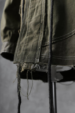 画像をギャラリービューアに読み込む, BACKLASH x LOOM exclusive RECONSTRUCTIVE HOODED JACKET / VINTAGE MILITARY CANVAS