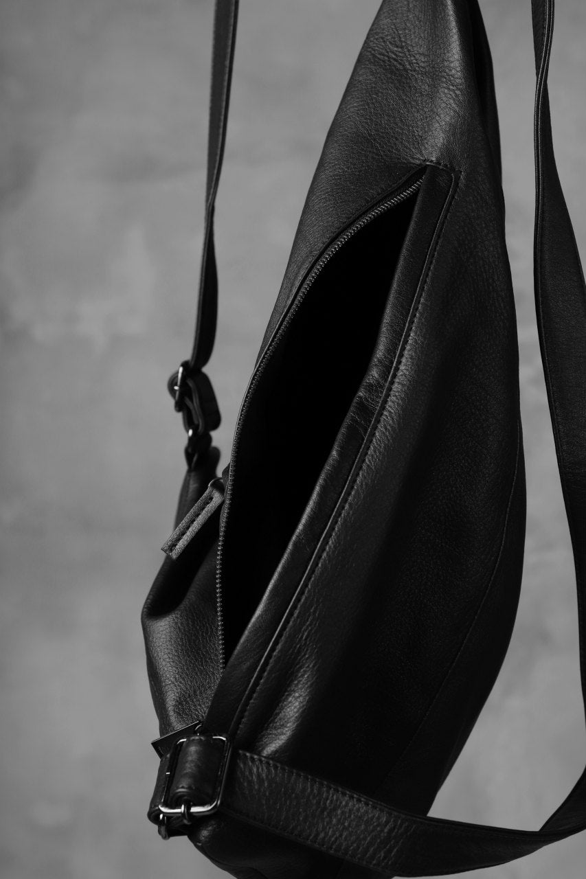 画像をギャラリービューアに読み込む, discord Yohji Yamamoto TUCKED LEATHER BACKPACK (BLACK)