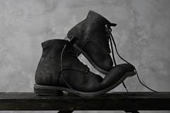 画像をギャラリービューアに読み込む, prtl "one make" Lace Up Boots (JAPAN Cow Reversed Leather / Hand Dyed BLACK)