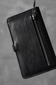 Load image into Gallery viewer, ISAMU KATAYAMA BACKLASH SMART PHONE CASE/PURSE / ITALY DOUBLE SHOULDER (BLACK)