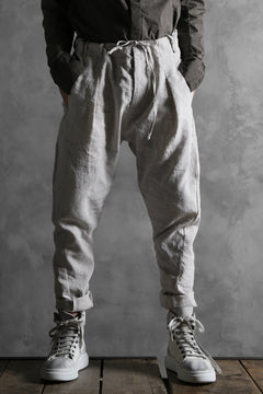 画像をギャラリービューアに読み込む, masnada PANTA BAGGY VAN 6POCKETS / CRUMPLED LINEN COTTON (CHALK)