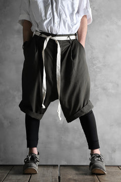 画像をギャラリービューアに読み込む, KLASICA GERALD-wv LOW CROTCH SHORTS / DOUBLE VOILE CLOTH (GARMENT WASHED) (OLIVE)