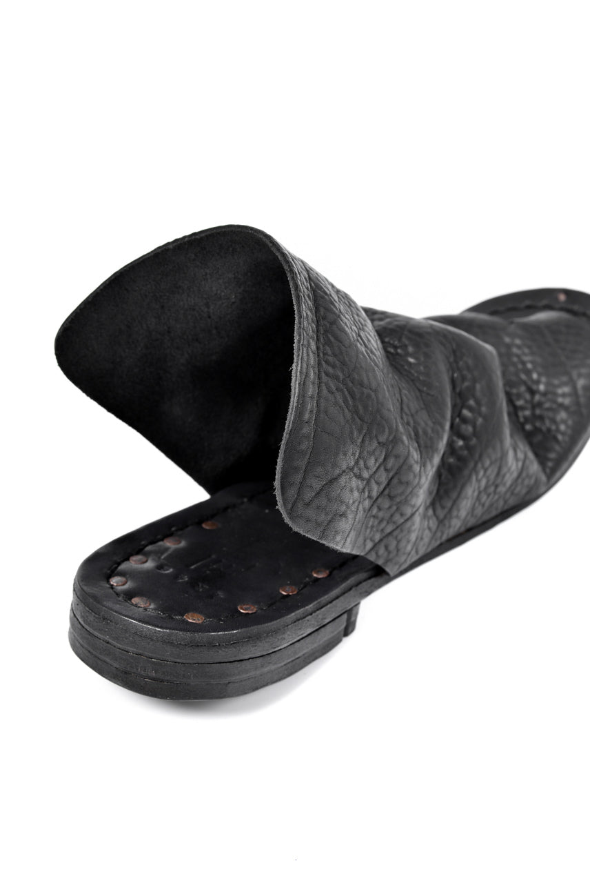画像をギャラリービューアに読み込む, prtl x 4R4s exclusive Steer Leather Thong Sandal (BLACK)