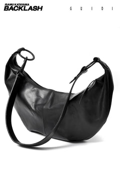 画像をギャラリービューアに読み込む, ISAMU KATAYAMA BACKLASH &quot;REGULATE&quot; GUIDI CALF SHOULDER BAG (BLACK)