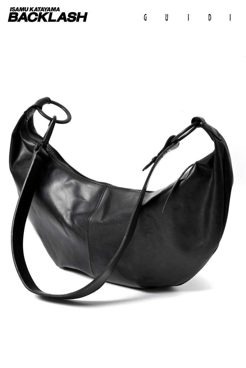 Load image into Gallery viewer, ISAMU KATAYAMA BACKLASH "REGULATE" GUIDI CALF SHOULDER BAG (BLACK)