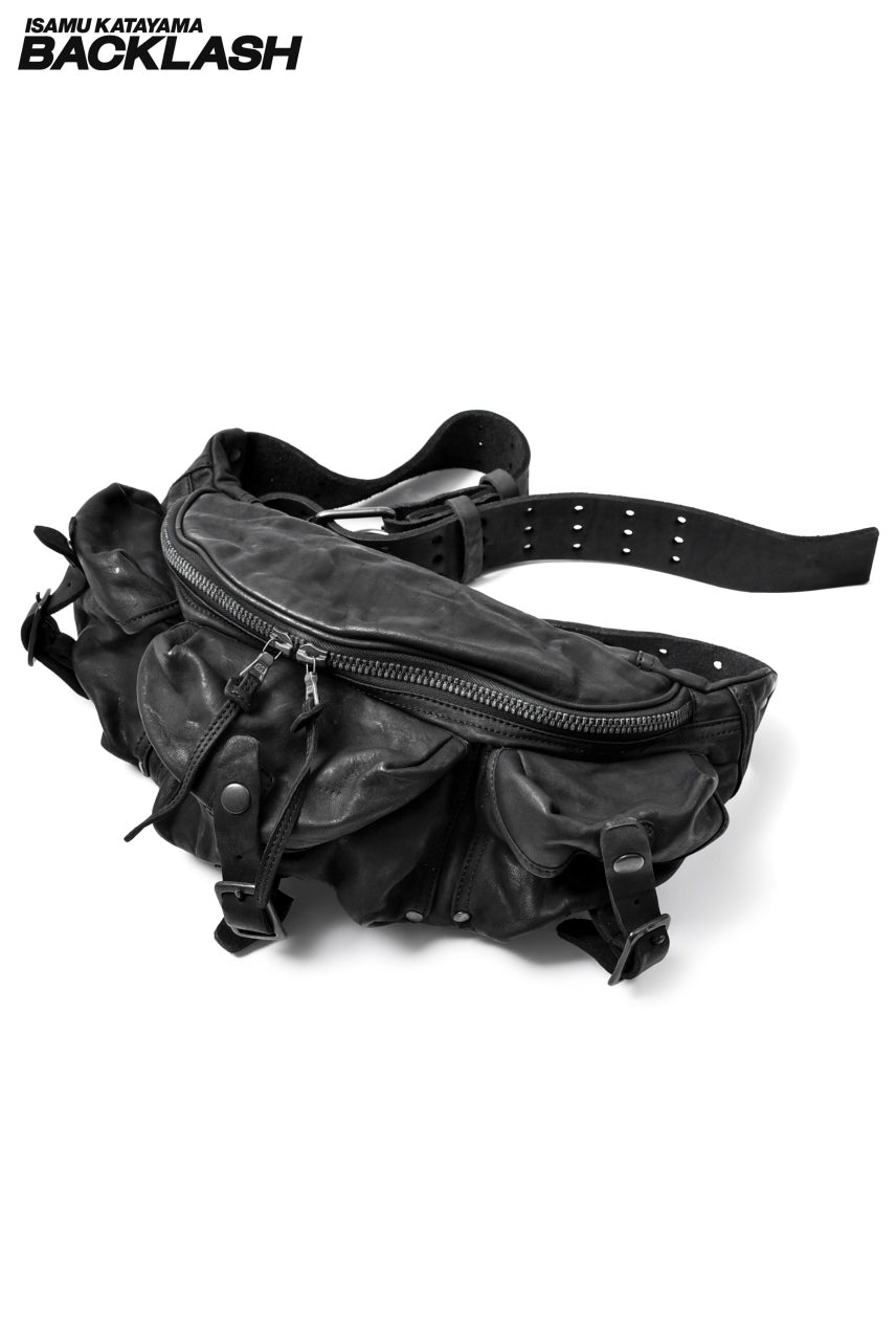 Load image into Gallery viewer, ISAMU KATAYAMA BACKLASH "DoubleShoulder" MIL-BAG (BLACK)