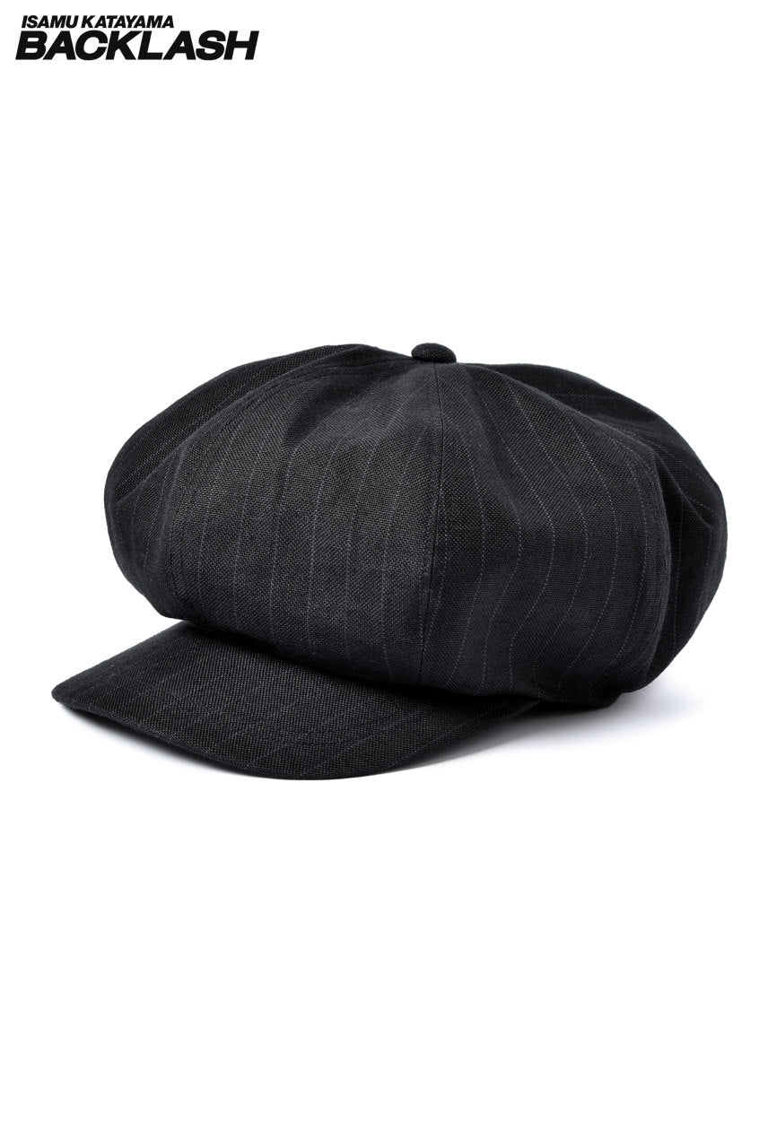 Load image into Gallery viewer, ISAMU KATAYAMA BACKLASH "BEVERLY" RAMIE CASQUETTE (BLACK)