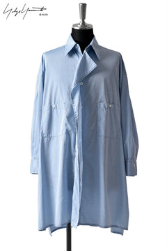 画像をギャラリービューアに読み込む, Yohji Yamamoto +NOIR FURASHI FRONT SHIRTS / CHAMBRAY (BLUE)