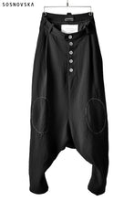 画像をギャラリービューアに読み込む, SOSNOVSKA exclusive KNEE STITCHED PANTS (BLACK)