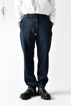 画像をギャラリービューアに読み込む, COLINA SASHIKO CURVED TROUSERS (INDIGO)