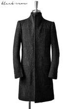 Load image into Gallery viewer, blackcrow standcollar tailorcoat (wool dark check)