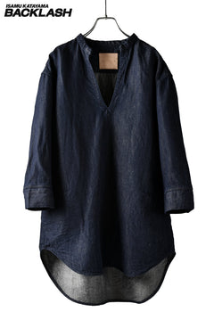 Load image into Gallery viewer, ISAMU KATAYAMA BACKLASH INDIGO SKIPPER SHIRT (INDIGO)