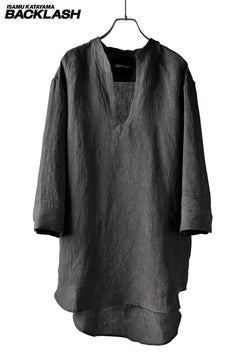 Load image into Gallery viewer, ISAMU KATAYAMA BACKLASH LINEN SKIPPER SHIRT (GREY)