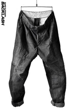 Load image into Gallery viewer, ISAMU KATAYAMA BACKLASH BORO TAPERED PANTS (BLACK)