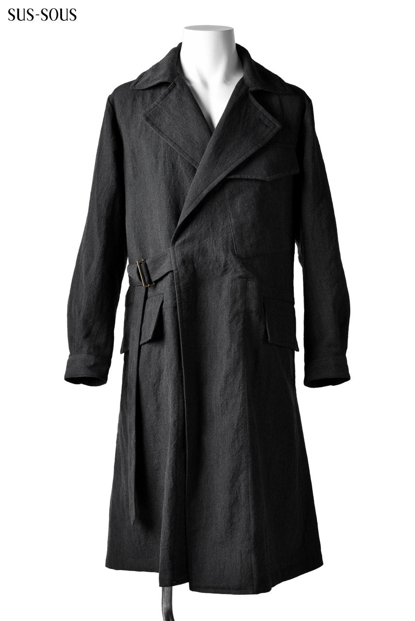 Load image into Gallery viewer, sus-sous moto cycle storm coat (NAVY GREY)