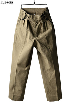 Load image into Gallery viewer, sus-sous gurkha trousers yarn dyed OX (BEIGE)