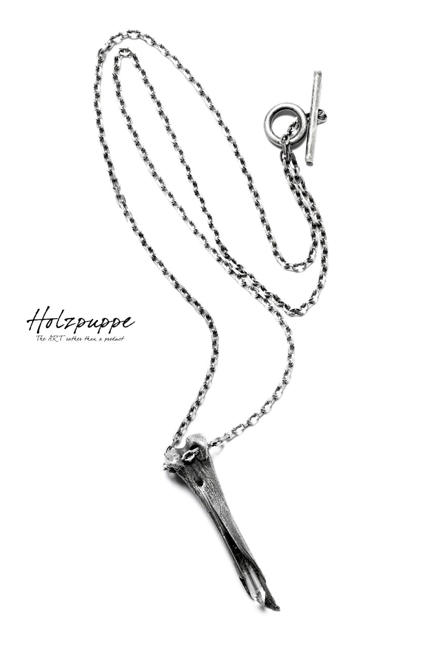 画像をギャラリービューアに読み込む, Holzpuppe exclusive Femur Bone Pendants with White Quartz