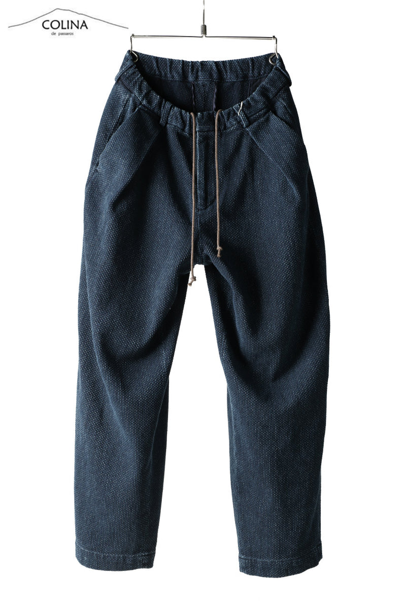 COLINA刺子 2タックスラックス sizeＳ colina コリーナ 刺し子 2タック スラックス COLINA刺子 2タック