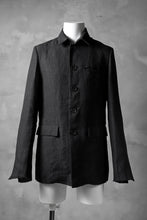 Load image into Gallery viewer, blackcrow shirt-collar 5B jacket / hemp (black)