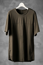 Load image into Gallery viewer, blackcrow short sleeve cutsewn / silky touch cotton (khaki)