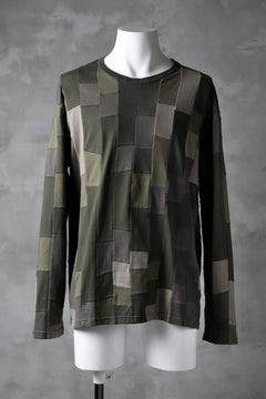 Load image into Gallery viewer, ISAMU KATAYAMA BACKLASH PATCHWORK-PRODUCTION JERSEY TOPS (KHAKI)