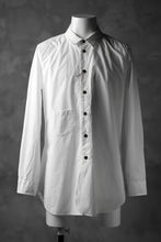 画像をギャラリービューアに読み込む, KLASICA SABRON BUTTON FRY SHIRT / TYPE-WRITER CLOTH (WHITE)