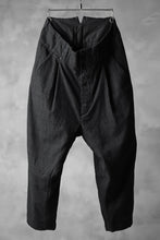 Load image into Gallery viewer, KLASICA DARK CHECK SABRON WIDE TROUSERS / WASH OUT MIX WEAVE (DARK CHECK)