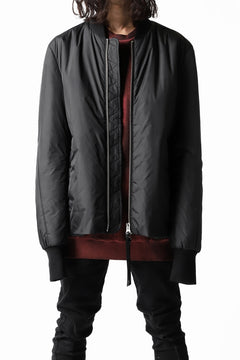 画像をギャラリービューアに読み込む, thomkrom MA-1 PADDED BLOUSON / P.A OVERLOCKED (BLACK)