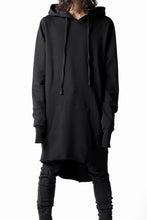 画像をギャラリービューアに読み込む, thomkrom BRUSHED BACK LONG HOODIE / FRENCH-TERRY (BLACK)