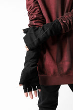 画像をギャラリービューアに読み込む, thomkrom LAYERED FINGER GLOVES / JERSEY OVERLOCKED (BLACK)