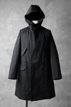 画像をギャラリービューアに読み込む, COLINA M-1948 HOOD PARKA COAT / HIGH DENSITY MILICLOTH (BLACK)