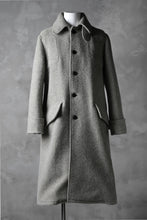 画像をギャラリービューアに読み込む, sus-sous foot guards great coat / W100 Harris melton raised washer (TOP GREY BEIGE)