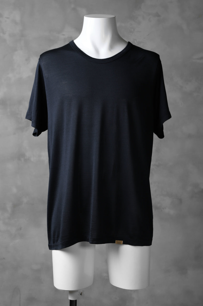 画像をギャラリービューアに読み込む, COLINA WASHABLE SILK TEE (NAVY)