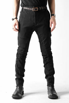 画像をギャラリービューアに読み込む, thomkrom OVER LOCKED SLIM TROUSERS / FADE STRETCH DENIM (BLACK)
