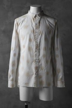 画像をギャラリービューアに読み込む, Aleksandr Manamis Raw Hallf Collar Shirt / Tea Stain Dot