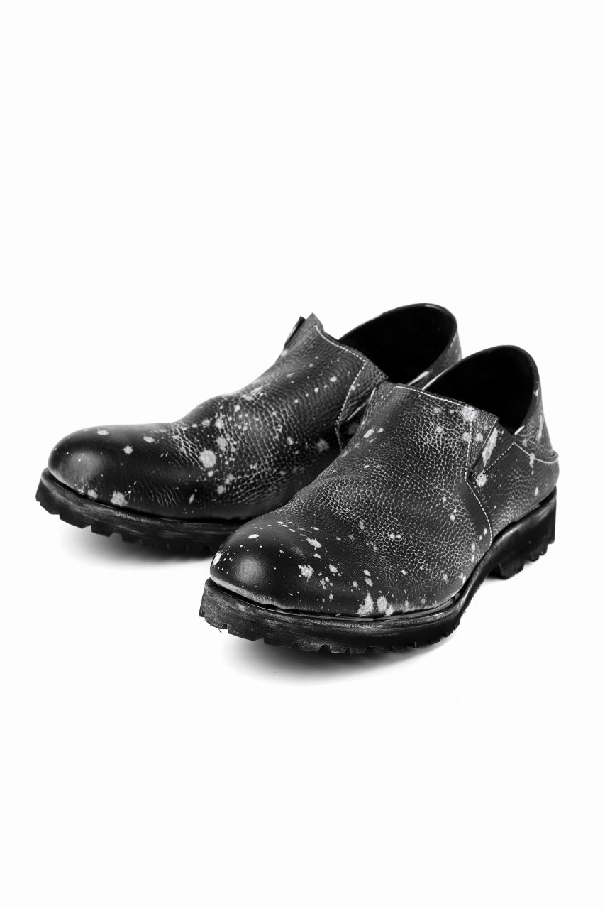 画像をギャラリービューアに読み込む, Portaille exclusive PL5 VB Slipon Shoes / Oiled Kip handpainted (BLACK)