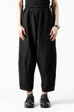 画像をギャラリービューアに読み込む, YUTA MATSUOKA easy darts pants / sofa linen (black)