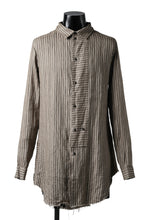 画像をギャラリービューアに読み込む, Aleksandr Manamis Mended Shirt (BROWN STRIPE)