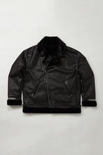 画像をギャラリービューアに読み込む, mastermind WORLD x ALPHA INDUSTRIES SYNTHETIC MOUTON HEAVY JACKET (BLACK)