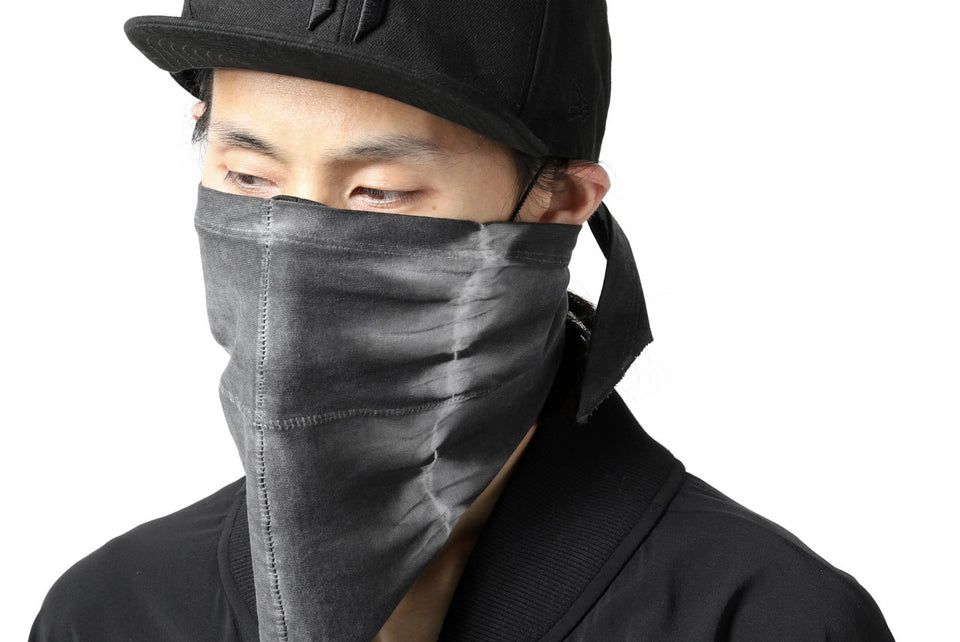 画像をギャラリービューアに読み込む, thomkrom DYEING JERSEY COVERED MASK / BANDANA (COLD DYE BLACK)