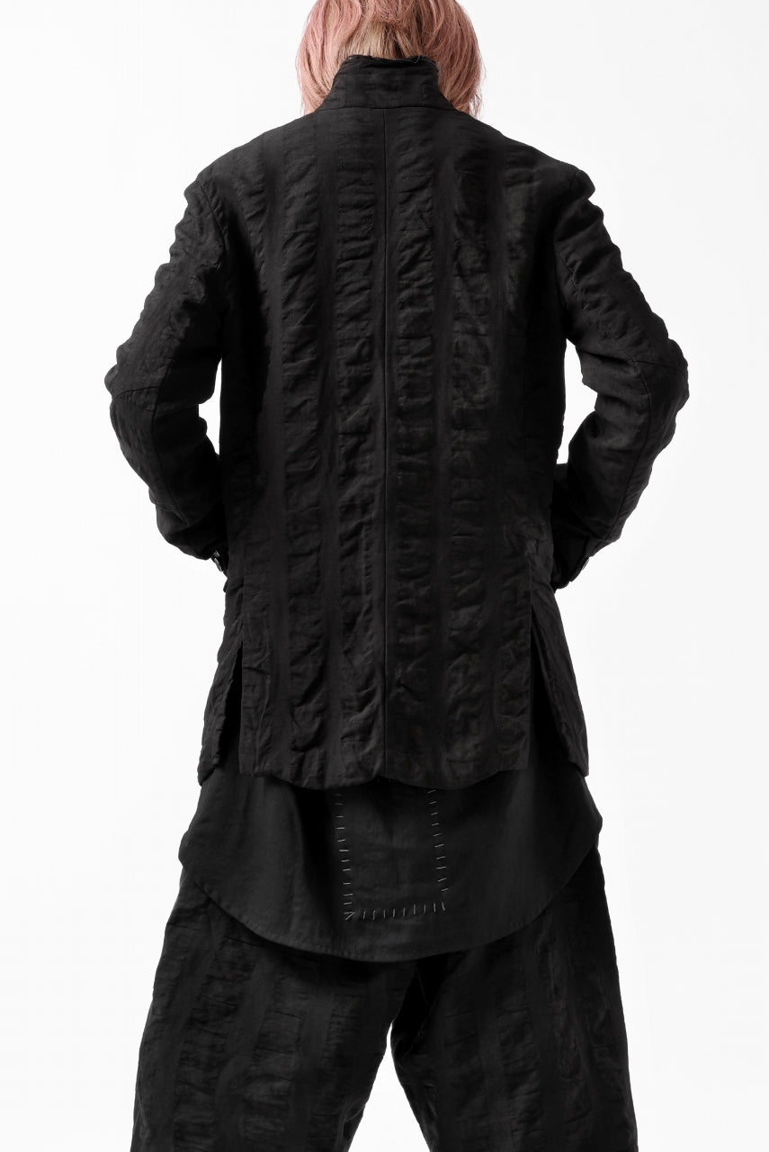 画像をギャラリービューアに読み込む, SOSNOVSKA SQUEEZED STRIPE JACKET (BLACK)