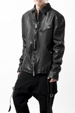 Load image into Gallery viewer, ISAMU KATAYAMA BACKLASH COLLAR ZIP JACKET / POLAND HORSE OBJECT DYED (BLACK)
