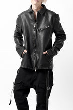 Load image into Gallery viewer, ISAMU KATAYAMA BACKLASH COLLAR ZIP JACKET / POLAND HORSE OBJECT DYED (BLACK)