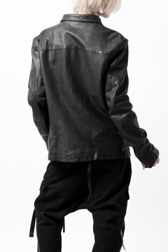 Load image into Gallery viewer, ISAMU KATAYAMA BACKLASH COLLAR ZIP JACKET / POLAND HORSE OBJECT DYED (BLACK)