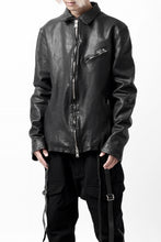 Load image into Gallery viewer, ISAMU KATAYAMA BACKLASH COLLAR ZIP JACKET / POLAND HORSE OBJECT DYED (BLACK)