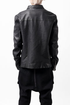 Load image into Gallery viewer, ISAMU KATAYAMA BACKLASH COLLAR ZIP JACKET / POLAND HORSE OBJECT DYED (BLACK)